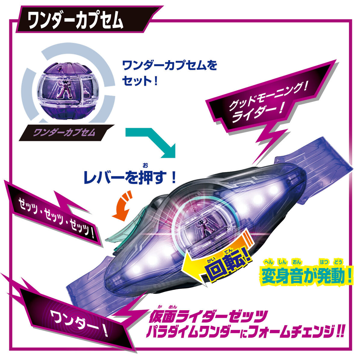 BANDAI 変身ベルト DXゼッツドライバー 4フォームチェンジセット [BANDAI(バンダイ)]