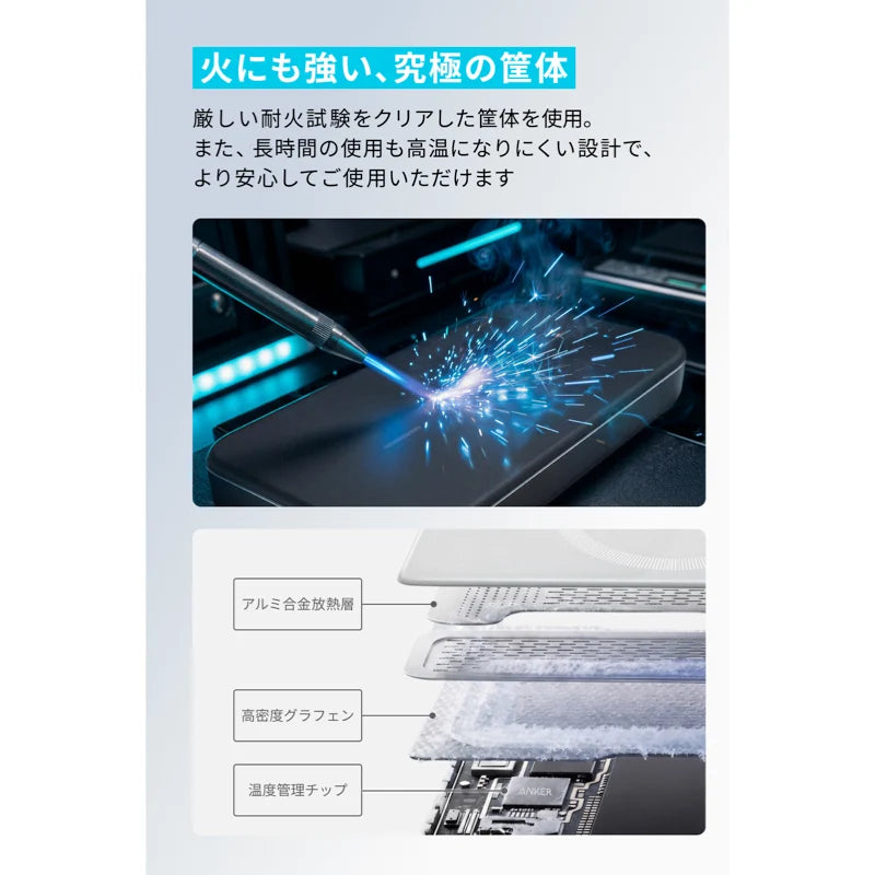 Anker Nano Power Bank (MagGo, Plus)10000mAh Qi2対応 マグネット式 ブラック A1113N11 [Anker(アンカー)]