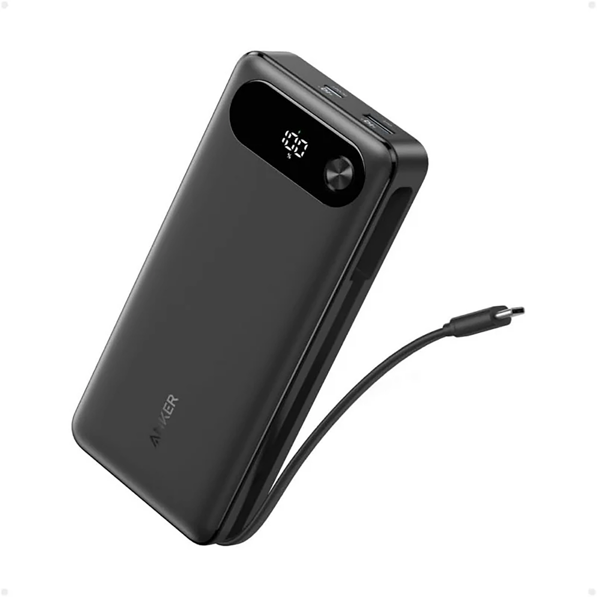 Anker Power Bank (20000mAh, 87W, Built-In USB-C ケーブル) [Anker