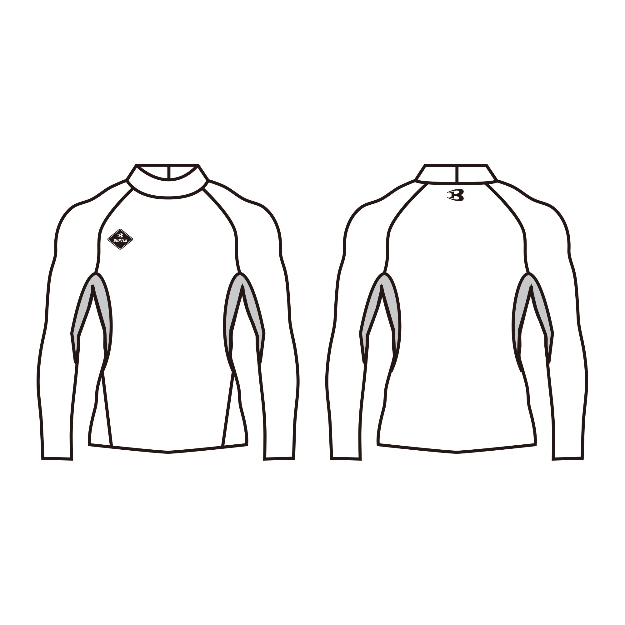 BURTLE ホットフィッテッド ブラック 4091 [BURTLE(バートル)]