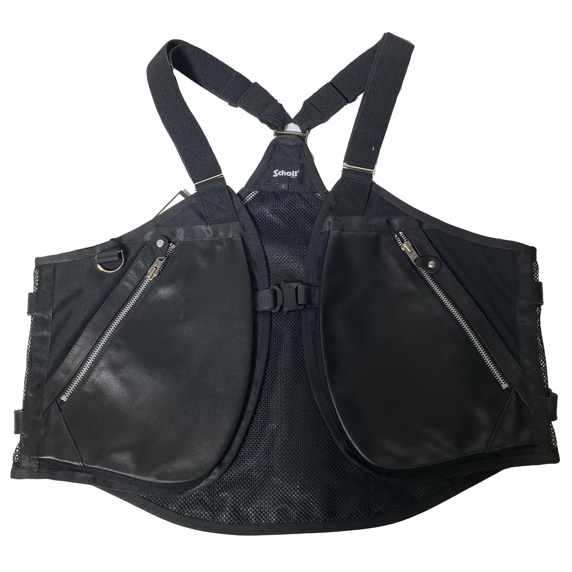 SCHOTT LEATHER LUGGAGE VEST/レザーラゲッジ ベスト [SCHOTT(ショット)]