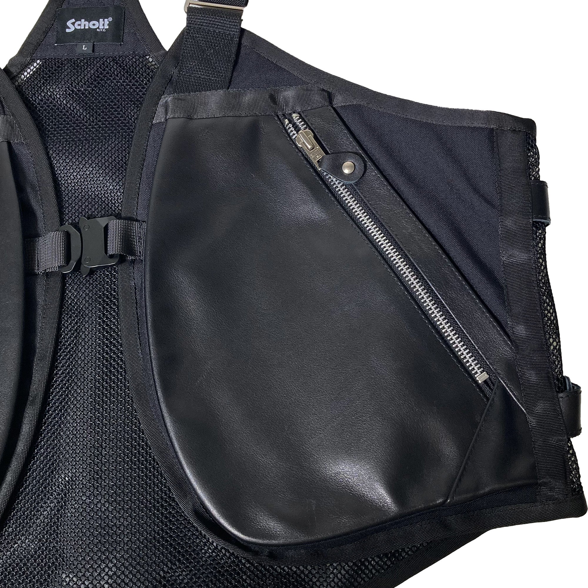 SCHOTT LEATHER LUGGAGE VEST/レザーラゲッジ ベスト [SCHOTT(ショット)]