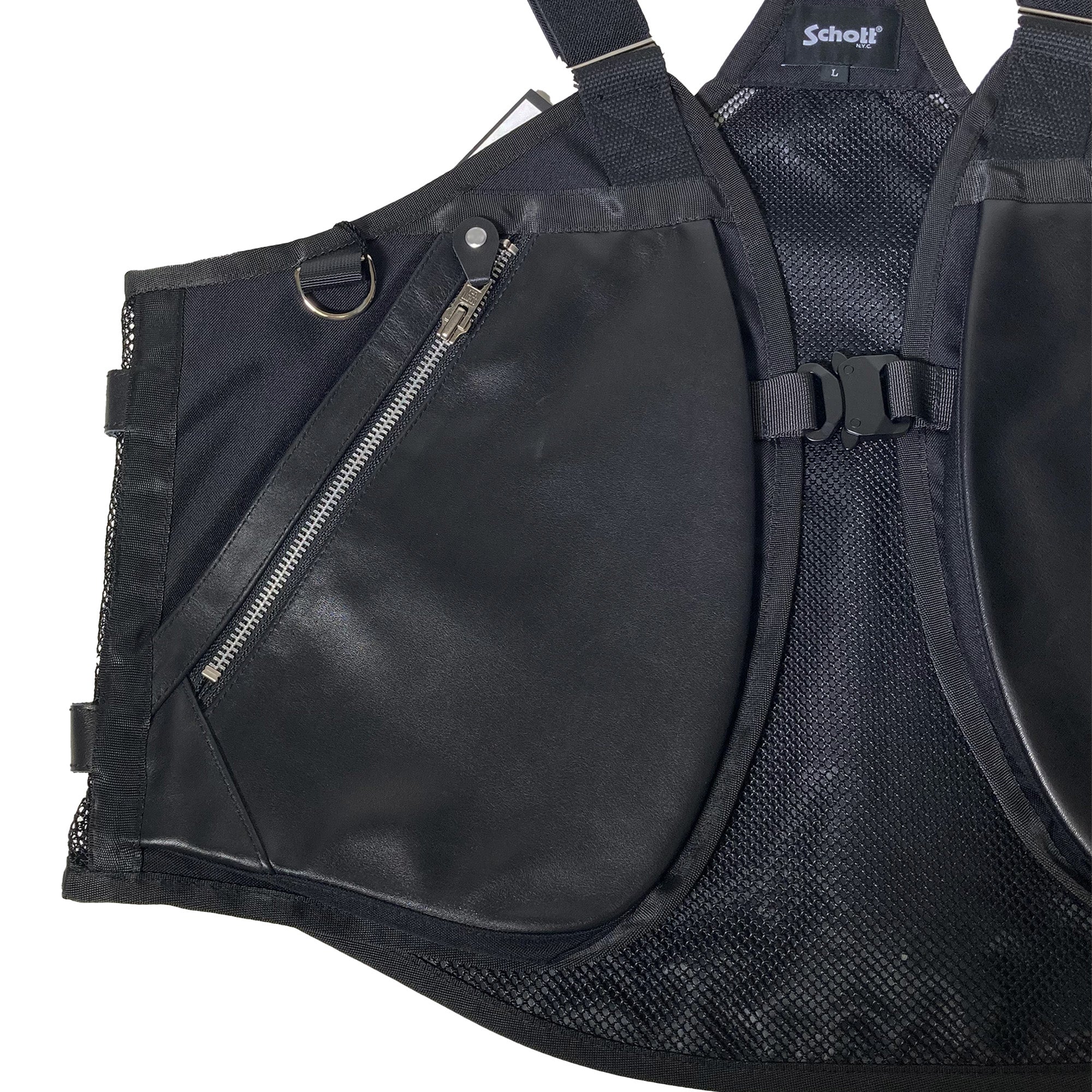 SCHOTT LEATHER LUGGAGE VEST/レザーラゲッジ ベスト [SCHOTT(ショット)]