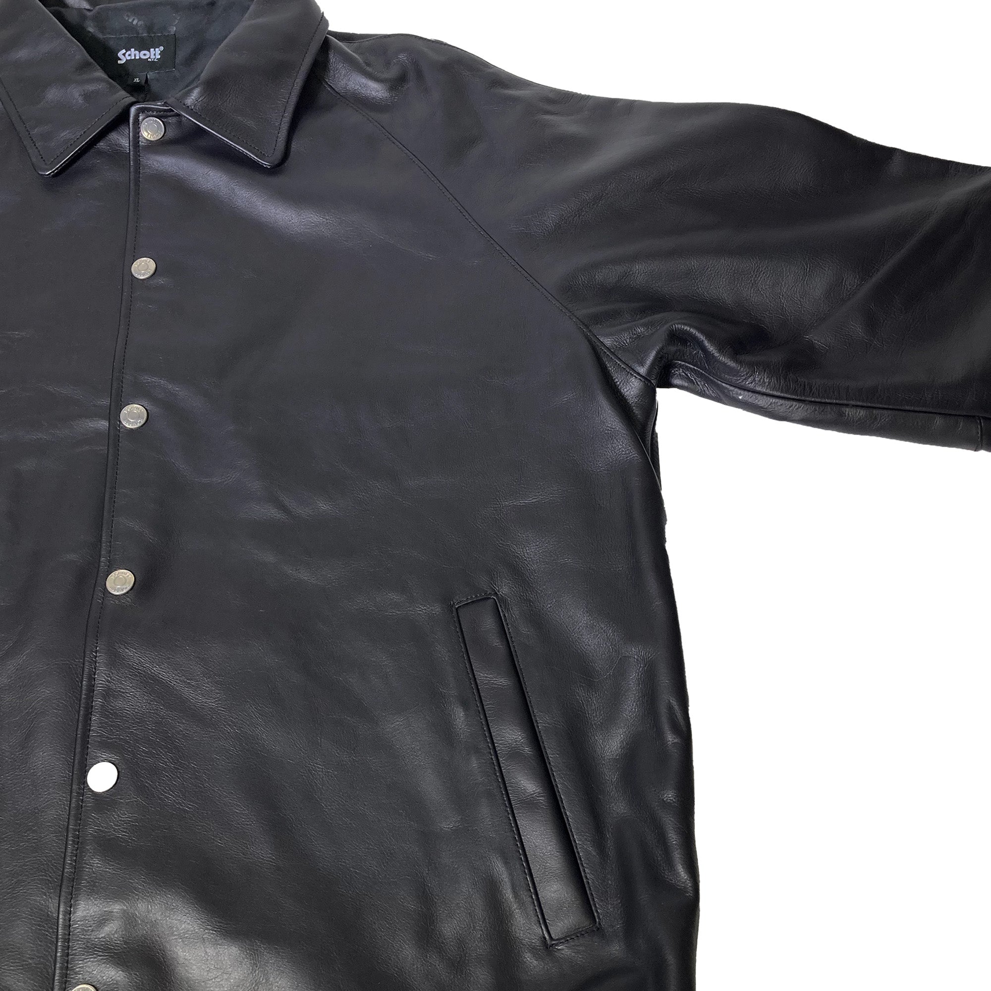 SCHOTT  LEATHER COACH JACKET/レザーコーチジャケット [SCHOTT(ショット)]