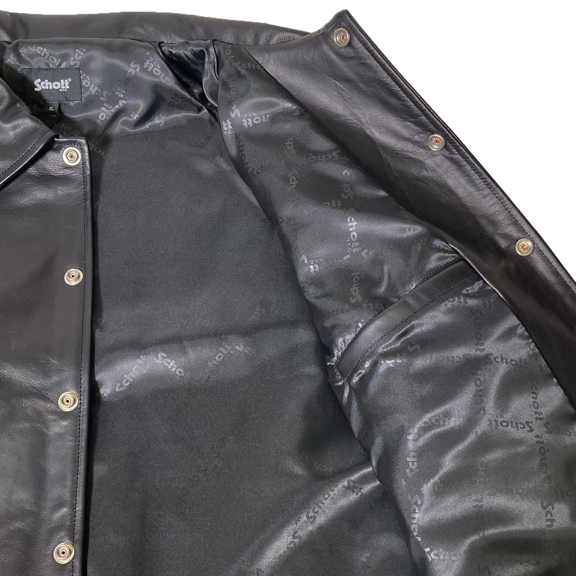 SCHOTT  LEATHER COACH JACKET/レザーコーチジャケット [SCHOTT(ショット)]