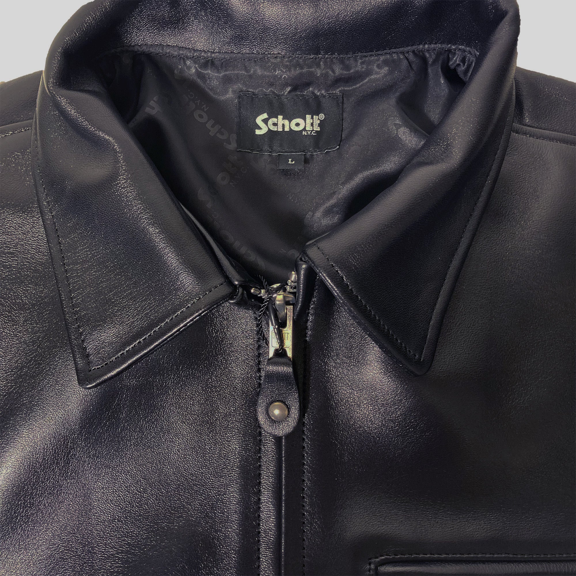 SCHOTT LEATHER TRACKER JACKET/レザートラッカージャケット [SCHOTT(ショット)]