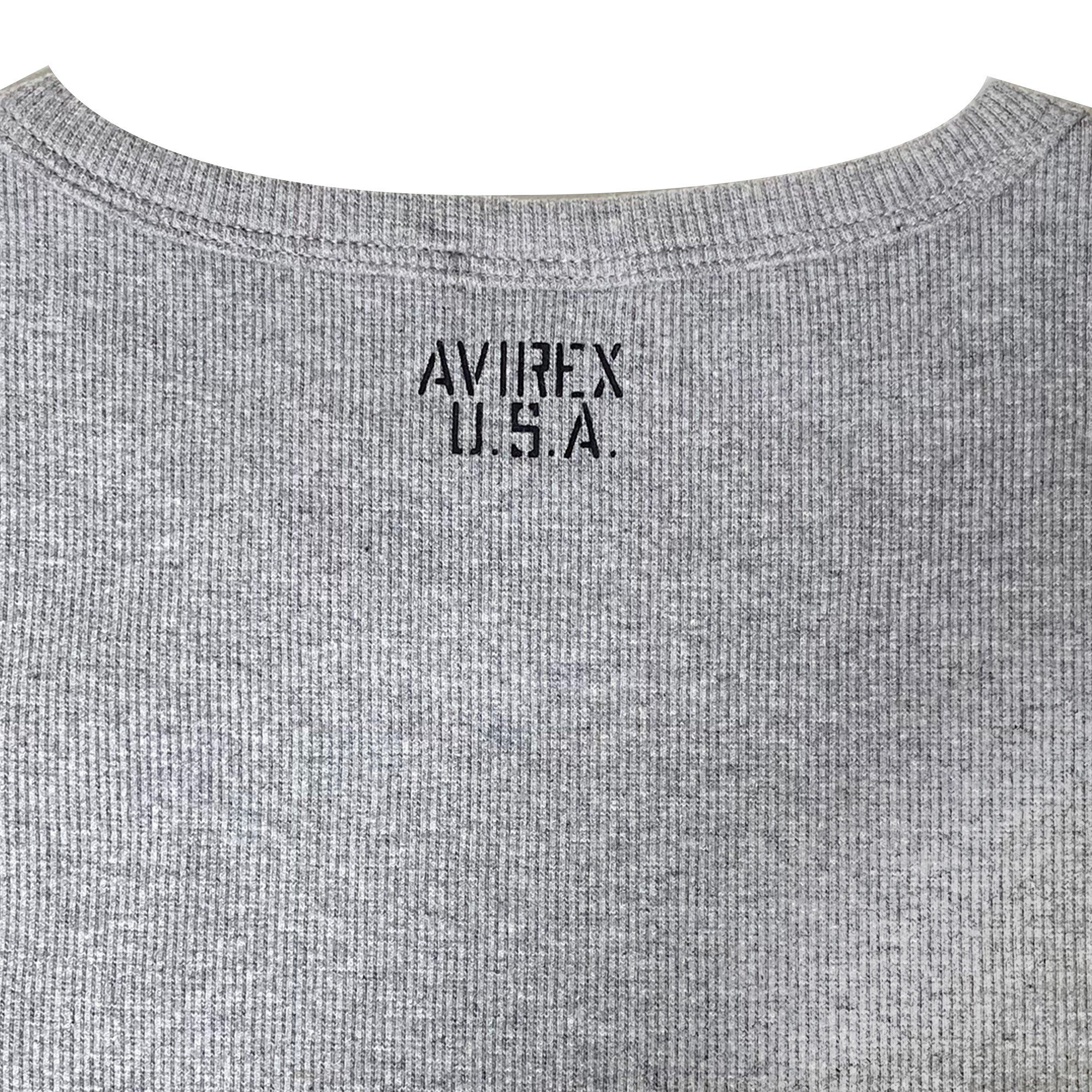 AVIREX 《DAILY/デイリー》RIB L/S CREW NECK T-SHIRT [AVIREX(アヴィレックス)]