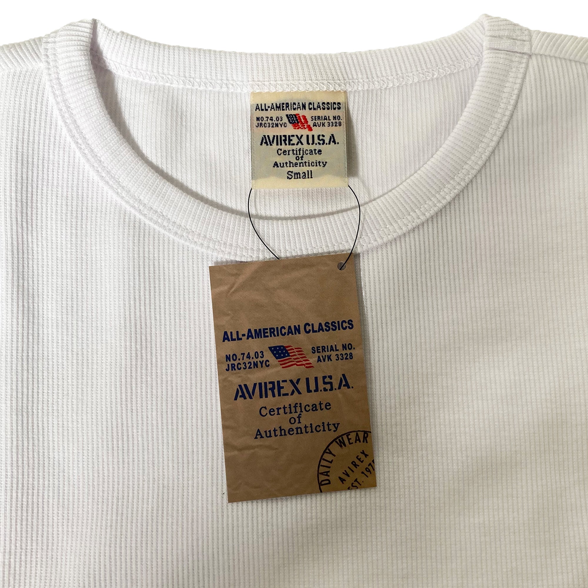 AVIREX 《DAILY/デイリー》RIB L/S CREW NECK T-SHIRT [AVIREX(アヴィレックス)]