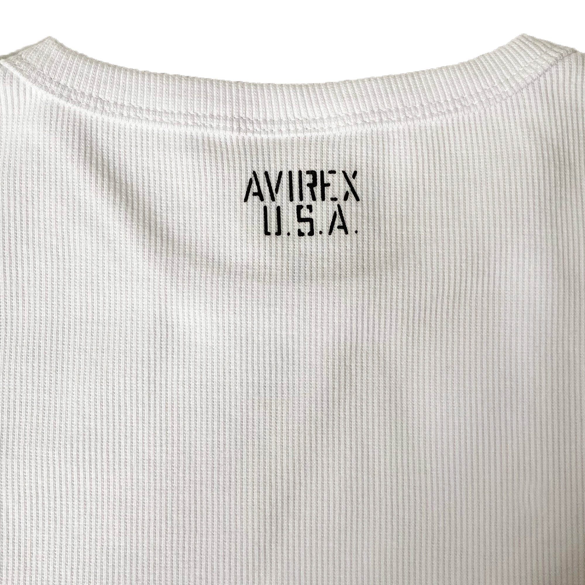 AVIREX 《DAILY/デイリー》RIB L/S CREW NECK T-SHIRT [AVIREX(アヴィレックス)]