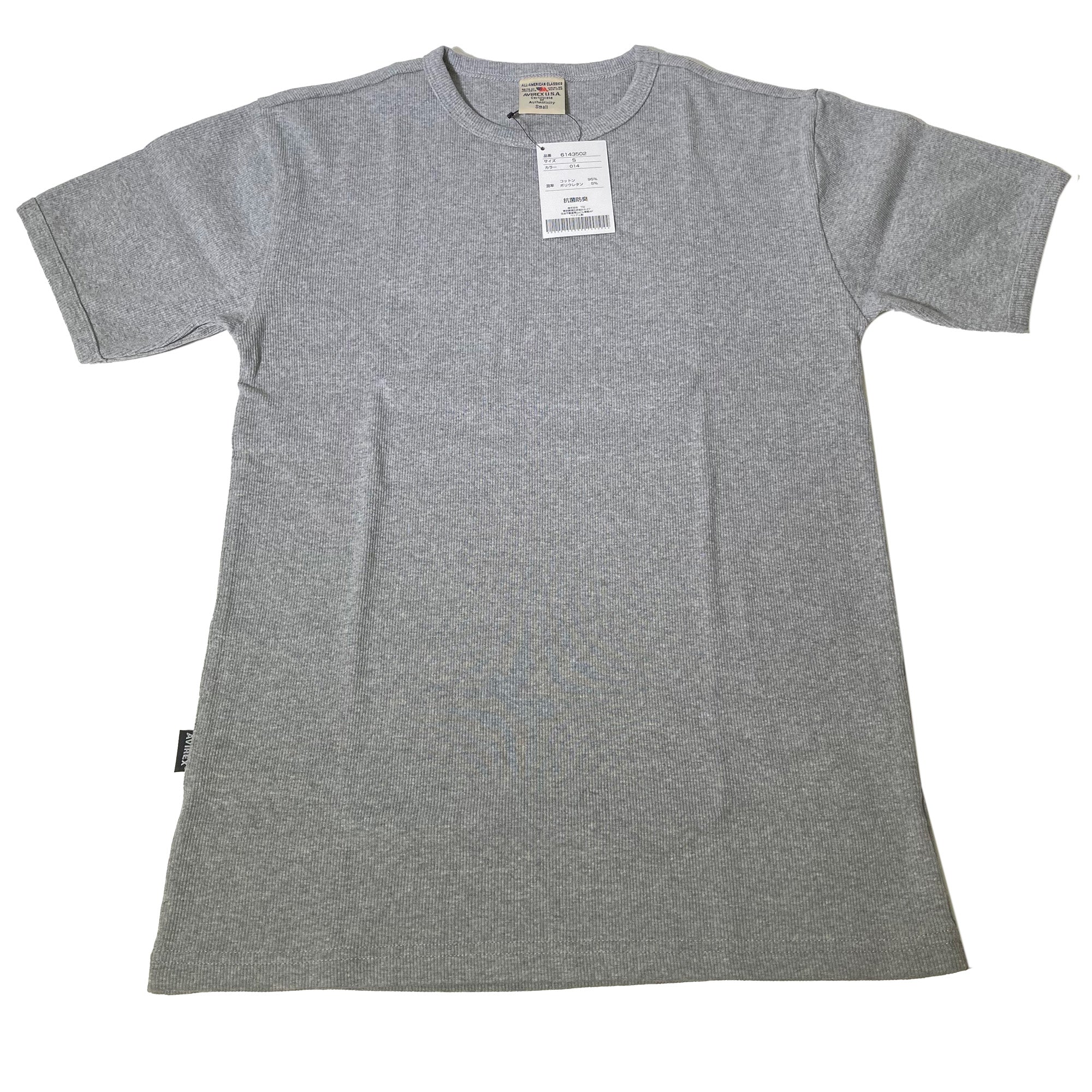 AVIREX 《DAILY/デイリー》RIB S/S CREW NECK T-SHIRT [AVIREX(アヴィレックス)]