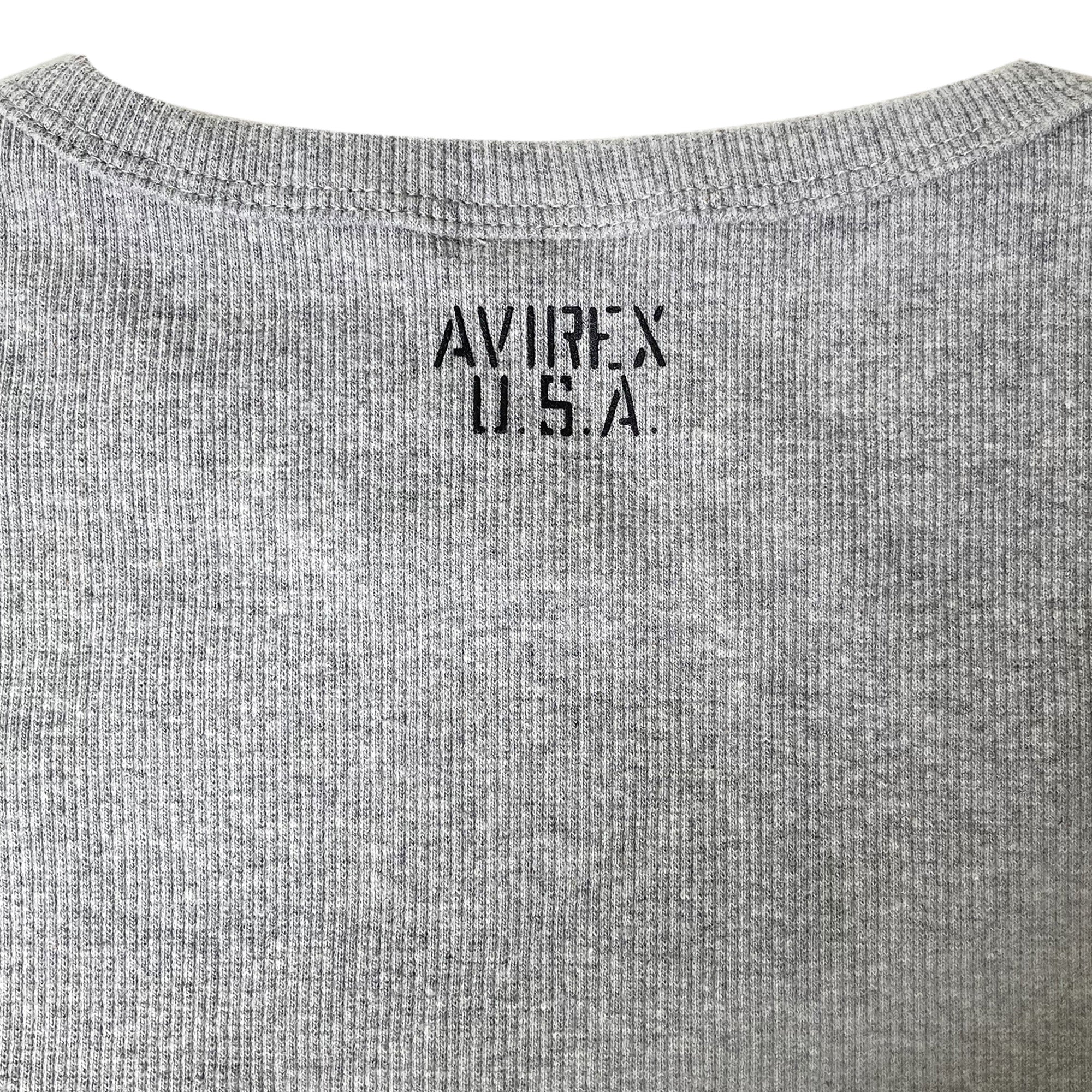 AVIREX 《DAILY/デイリー》RIB S/S CREW NECK T-SHIRT [AVIREX(アヴィレックス)]