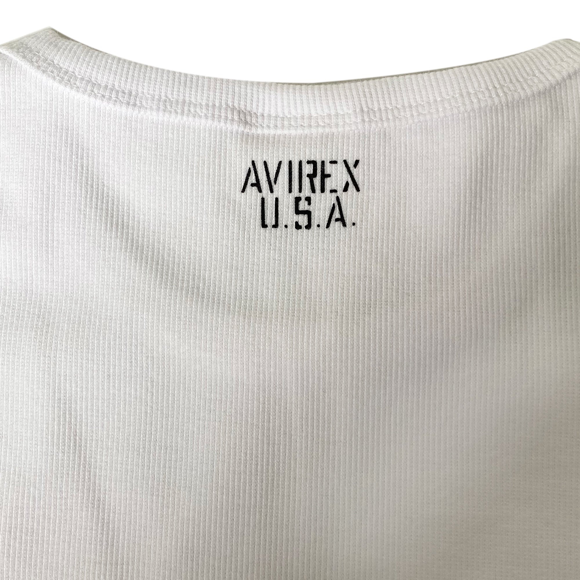 AVIREX 《DAILY/デイリー》RIB S/S CREW NECK T-SHIRT [AVIREX(アヴィレックス)]