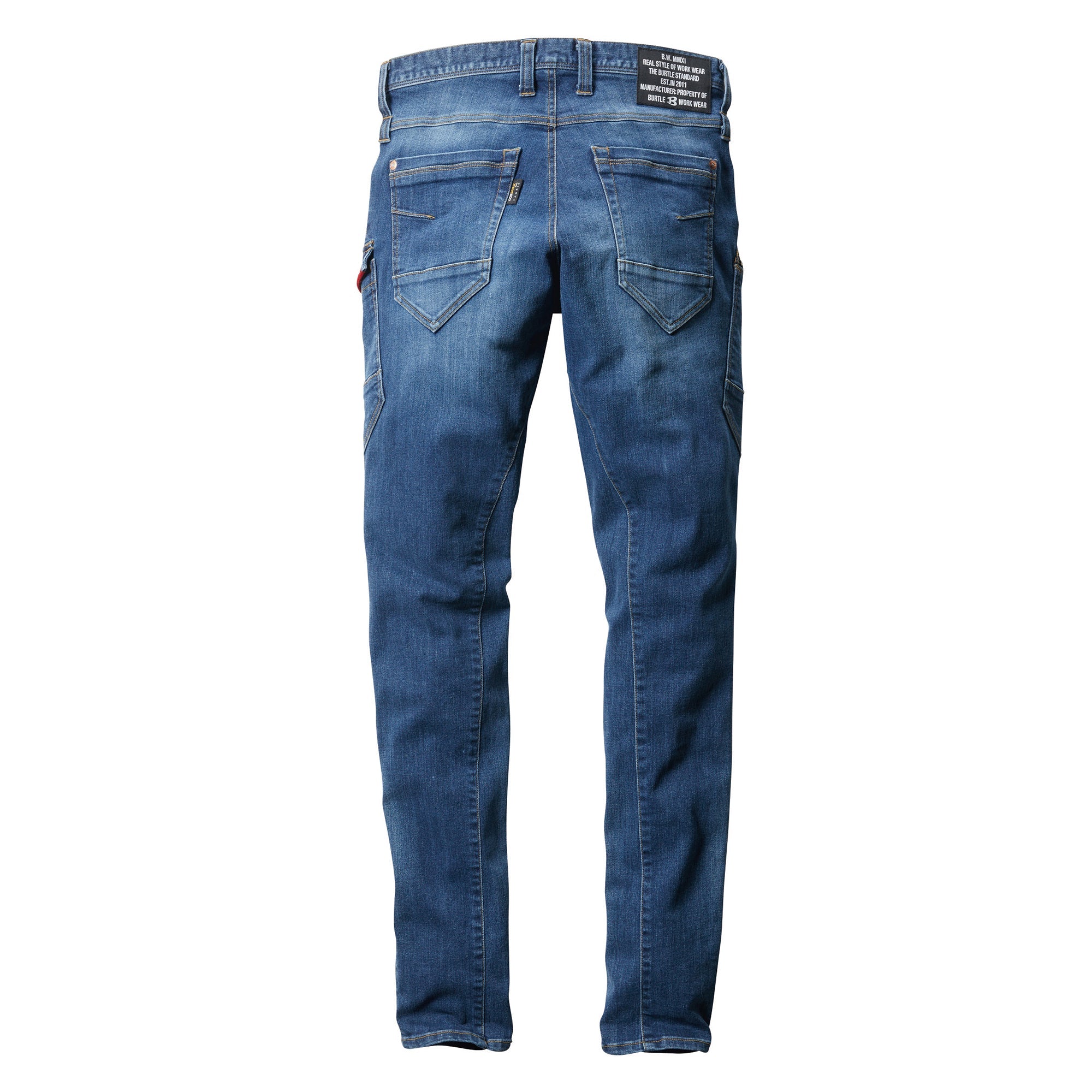 BURTLE コーデュラ・ストレッチデニムカーゴパンツ インディゴ 5002[BURTLE(バートル)]