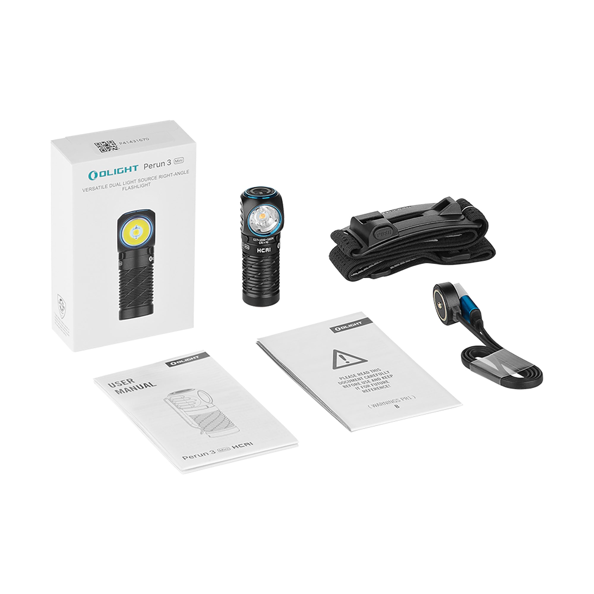 Perun 3 Mini 長時間駆動可能なL型ヘッドライト 60日間長持ち[OLIGHT(オーライト)]