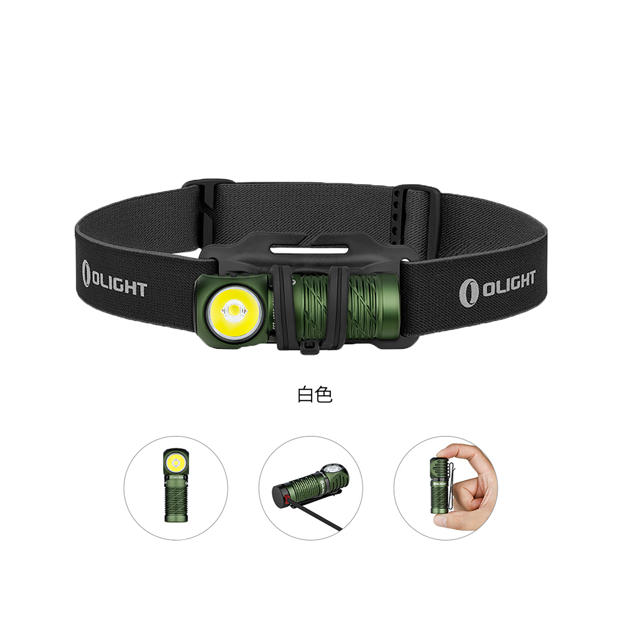Perun 2 Mini ヘッドライト 1100ルーメン 懐中電灯 [OLIGHT(オーライト)]
