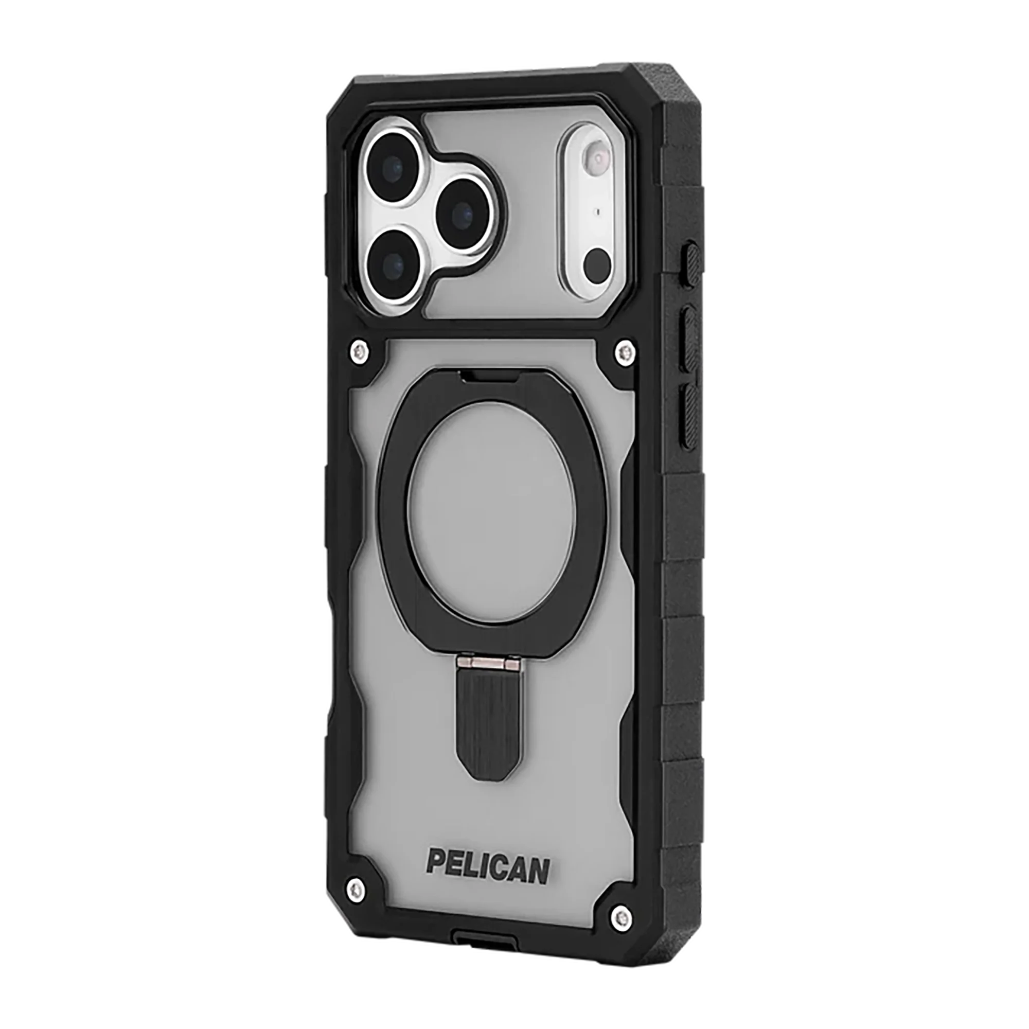 PELICAN SHIELD iPhone17 Pro Max用スマートフォンケース MagSafe対応 スタンド付き【スモーク】 [PELICAN(ペリカン)]